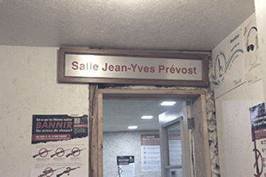Entrée de la Salle Jeam-Yve Prévost